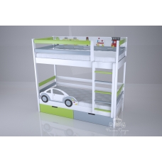 Дитяче ліжечко двохярусне Автомобіль