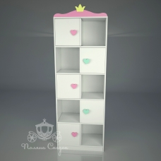 Стелаж шахівниця 670x350x1900 Попелюшка Мікс Kronospan