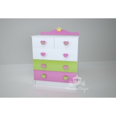 Комод високий 5 шухляд " Принцеса"