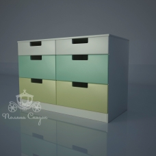 Комод широкий 6 шухляд "Вантажівка"